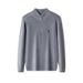 Autumn Winter New RL Pony Stand Collar Zipper Pullover Paul Sweater Men's Pure Cotton Embroidered Knitwear_viptrois.com