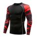 Men's Clothing Size Spot Sports Fitness Tight Breathable Quick Drying Running Ball Printing Arm Long Sleeved T Shirt Tops_viptrois.com