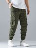 Men's Cargo Pants Workwear Casual Multi-Pocket Outdoor Trousers Durable Polyester Straight Fit For All Seasons_viptrois.com