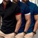 Men's Summer T-Shirts Short Sleeved Polo Shirts 3 Piece Set Popular And Fashionable New Arrivals_viptrois.com