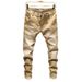 Men's Clothing Casual Pants Thin Nine Point Pants Trendy Summer Skinny Plus Size Loose Jeans_viptrois.com
