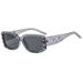 Men's Sunglasses Square Checkered Sunglasses Internet Celebrity High End Sunglasses Hot Girl Slim Exquisite Niche Glasses Trend_viptrois.com