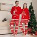 Christmas Home dress printed pajamas Christmas family crew-neck long-sleeved suit_viptrois.com