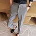 Men's Clothing Casual Nine Point Trousers Summer New Style Drop Feel Trousers Trendy Thin Straight Leg Long Trousers_viptrois.com