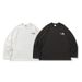 ATBORDER 2025 Spring New Japanese Style Back Print Round Neck T-Shirt Retro Couple Versatile Sweatshirt For Men_viptrois.com