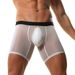 Pulse Extra Long Men's Underwear Ultra-thin Breathable Ribbed Ice Silk Boxer Briefs U Pouch High Elastic Seamless_viptrois.com
