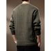 High-End Light Twist Stitching Round Neck Men's Autumn And Winter New Loose Warm Japanese Style Long-Sleeved_viptrois.com