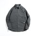 Vintage-Inspired Work Shirt For Men - Long Sleeve Loose Fit Casual Jacket In Cotton Blend (Dark Gray, Khaki, Army Green, Black) - Sizes M To 3XL_viptrois.com