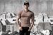 Men's Clothing Spring And Summer New Fitness Leisure Sports Running Exercise Solid Color Quick Drying Elastic Hooded Slim Short Sleeved T Shirt_viptrois.com