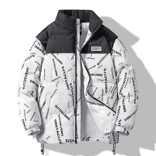 Winter New Men's And Women's Trends Hong Kong Style Youth Fashion Casual Versatile Stand-up Collar Windproof Warm Jacket_viptrois.com
