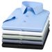 Men's Stretch & Wrinkle-Free Short Sleeve Dress Shirt – Lightweight, Silk-Like Finish For Business Casual & Photography (Navy, White, Black & More)_viptrois.com