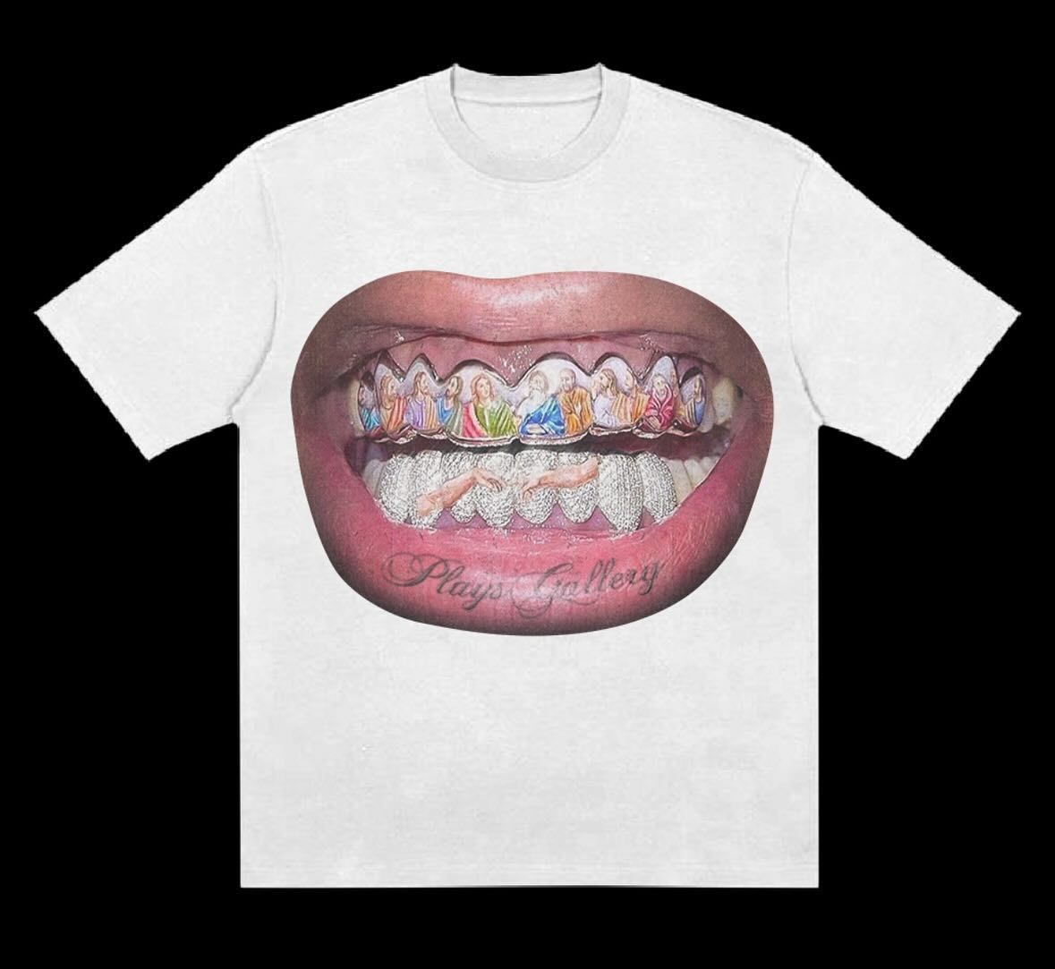 European And American Loose Hip Hop Trendy Brand Creative Printing Retro Couple T Shirt Cross Border Men And Women Same Style Top Short Sleeve_viptrois.com