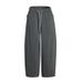 American Style Simple Deconstructed Tailored High-End Sweatpants Unisex Basic Casual Sports Wide-Leg Banana Pants_viptrois.com