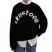 Autumn And Winter Letter Hoodie Men's Handsome Loose And Versatile Rascal Casual Top_viptrois.com