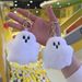 Halloween Ghost Keychain Plush Toy - Cute Backpack Accessory For Couples, Friends & Halloween Decor (10cm Height, PP Cotton Filling, Soft Short Plush)_viptrois.com