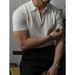 Summer New Style Solid Color Versatile Fashion Knitted Men's Short Sleeved Lapel Casual Thin Breathable T Shirt Business Polo Shirt_viptrois.com