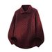 Classic Cable-Knit Polo Sweater – Business Casual Men's Knitwear – Old Money Style & Breathable Polyester_viptrois.com