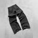 Men's Clothing Retro Country High Setting Retro Black Patchwork Hole Jeans Hip Hop_viptrois.com