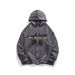 Catalog Spring American Style Graffiti Print Cardigan Suede Sweatshirt Men's Retro Loose Couple Versatile Hooded Jacket_viptrois.com
