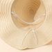 1pc Women Oversized Crepe Straw Hat Women Summer Sunscreen Large Crepe Hat Sea Bow Beach Hat Suitable For Sunscreen_viptrois.com