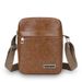 Vintage PU Leather Crossbody Bag For Men - Slim Minimalist Shoulder Bag With Phone Pocket, Lightweight & Durable For Daily Use (Black, Tan, Brown)_viptrois.com