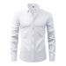 Men's Clothing Four Sided Elastic Natural Button Men's Large Size Shirt Free Of Ironing And Anti Wrinkle Business_viptrois.com