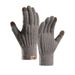 new winter warm touch screen wool double layer thickened outdoor arctic fleece lining knitted gloves_viptrois.com