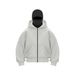 2025 European-USA Style Fashion Hoodies Outerwear Men's Long Sleeve Casual Loose Double Hat Zipper Hooded Sweatshirts_viptrois.com