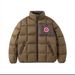 Men's US Map Emblem Puffer Jacket - Cropped Streetwear Coat With Detachable Badge, Oversized Fit_viptrois.com