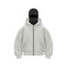 Unisex Y2K Hoodie With Double Hood & Fleece Lining - Trendy Oversized Streetwear For Men & Women (White, Gray, Black, Red)_viptrois.com