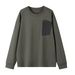 Men's High-end Crew Neck Long-sleeved Sweater Autumn Simple Trendy Men's Casual Top_viptrois.com