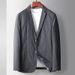 Men's Clothing Men's Casual Suit 2025 Spring And Autumn New Style Light Luxury Linen Fabric Business Single Western Non Iron Youth Casual Jacket_viptrois.com