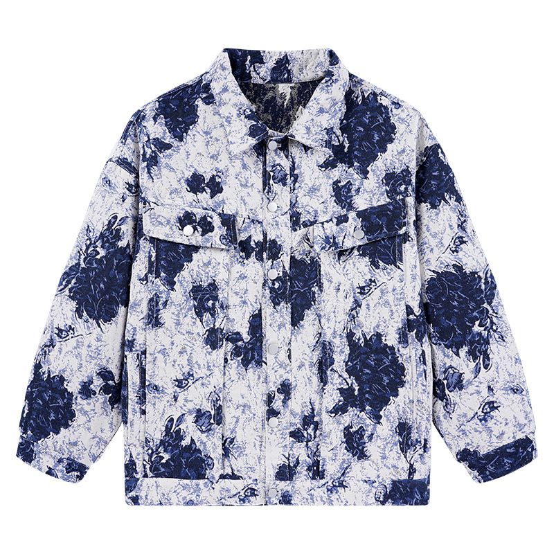 Men’s Stylish Shacket – Corduroy & Jacquard Overshirt With Epaulets (Black, Blue, Fleece-Lined Options)_viptrois.com