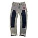 Men's Clothing European And American Style Men's Y2K Patchwork Painted Print Fashion Straight Leg Jeans_viptrois.com