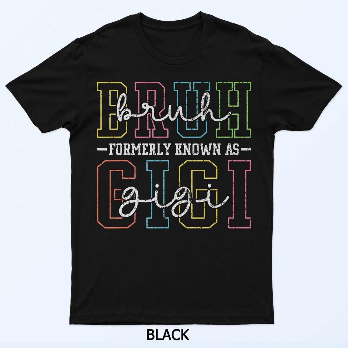 Bruh Formerly Known As Gigi Funny Mother's Day Women T-Shirt Mens Womens Tees Top_viptrois.com
