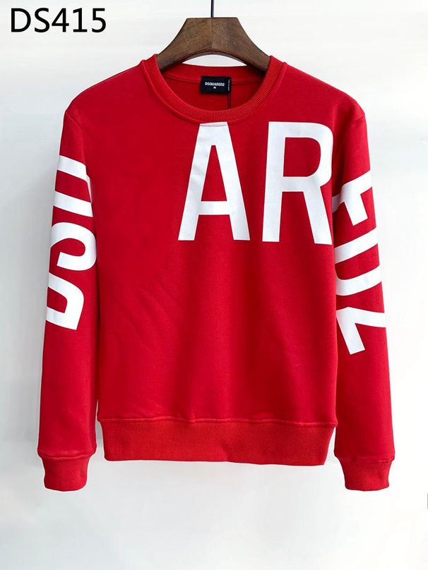 DS415 Men's Sweatshirt D2 Printing Cross Border European And American Trend Spring And Autumn Season Slim Long Sleeved Round Neck Pullover Ins_viptrois.com