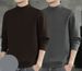 De Rong Hoodie Men's 2025 Autumn Semi-high Neck Loose Long-sleeved T-shirt Warm Base Layer For Young Men_viptrois.com