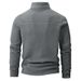 Fleece And Thickened Semi-zipper Stand-up Collar Hoodie For Men, High-quality Pullover, Casual And Warm Hoodie For Dad_viptrois.com