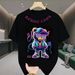 【DORAE】Unisex Oversized T-shirt (100% Cotton) Off-White ("TEDDY COOL Hip Hop Bear" Print & Trendy Casual Design) – Casual Style For Everyday Casual_viptrois.com