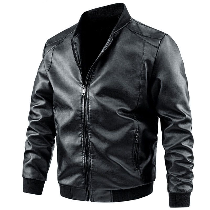 Men's Clothing 2024 Men's Motorcycle Leather Jacket Men's Trendy Brand Leather Jacket Spring And Autumn Korean Style Casual Leather_viptrois.com