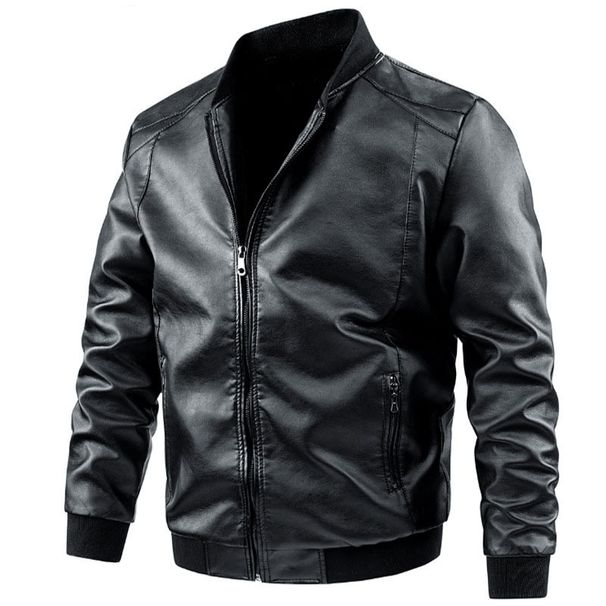 Men's Clothing 2024 Men's Motorcycle Leather Jacket Men's Trendy Brand Leather Jacket Spring And Autumn Korean Style Casual Leather_viptrois.com
