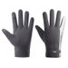 Skin-feeling warm gloves men's touch screen winter outdoor riding reflective plus velvet thickened water-repellent sports fingerless gloves_viptrois.com