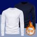 Whit Mn's Long Slv T-Shirt Autumn Wintr Thin Pur Cotton Solid Color Innr War Youth Cuffd Bas Shirt With_viptrois.com