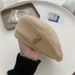 Your Baby Bear~ Cartoon Brown Wool Beret Women, Fashionable Elegant Artist Hat For Men In Autumn And Winter_viptrois.com