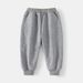 XUANMU Plus Velvet Sports Pants Boys Winter New Children Clothing Solid Color Kids Elastic Waist Sweatpant for Boy Trouser 2-9Y XB033_viptrois.com