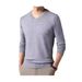 1 Hengyuanxiang Wool Sweater Men, Spring Autumn, V-Neck Sweater, High Elasticity Breathable For Middle-Aged And Young_viptrois.com