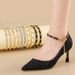 Shoe Accessories on the new pearl diamond shoelaces high heels sandals without heel fall off the heel straps free installation adjustable_viptrois.com