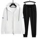 Men's Clothing Autumn And Winter New Men's Leisure Sports Hooded Cardigan Sweater Suit High Quality Loose Plus Velvet Enlarged_viptrois.com