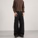 Men's Clothing Retro Split Wide Leg Jeans A-Line Denim Straight Leg Pants American Style Floor Length Vintage Washed Denim Pants For Cleanfit Style_viptrois.com