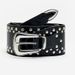 Y2K Wide Waist Cincher Belt With Pyramid Studs, Punk Gothic Adjustable Belt For Harajuku Street Style, Unisex Fashion Accessory_viptrois.com